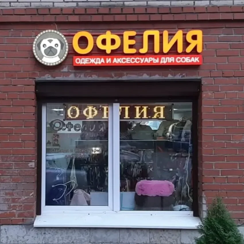 Фасадная вывеска магазина